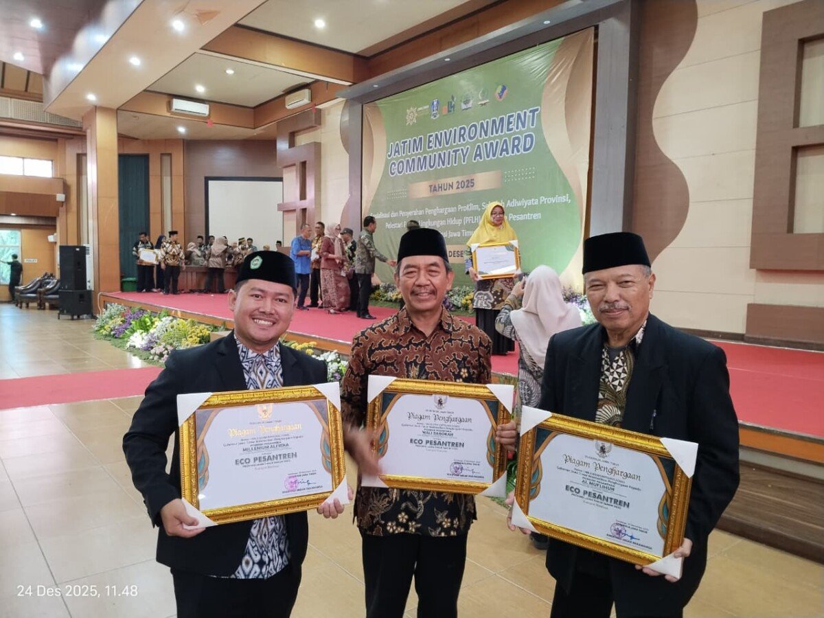 Ponpes Millenium Alfiena Raih Penghargaan Eco Pesantren dari Pemprov Jawa Timur
