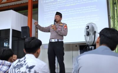 Polres Nganjuk Sosialisasikan Tata Tertib Lalu Lintas di Ponpes Al Ubaidah