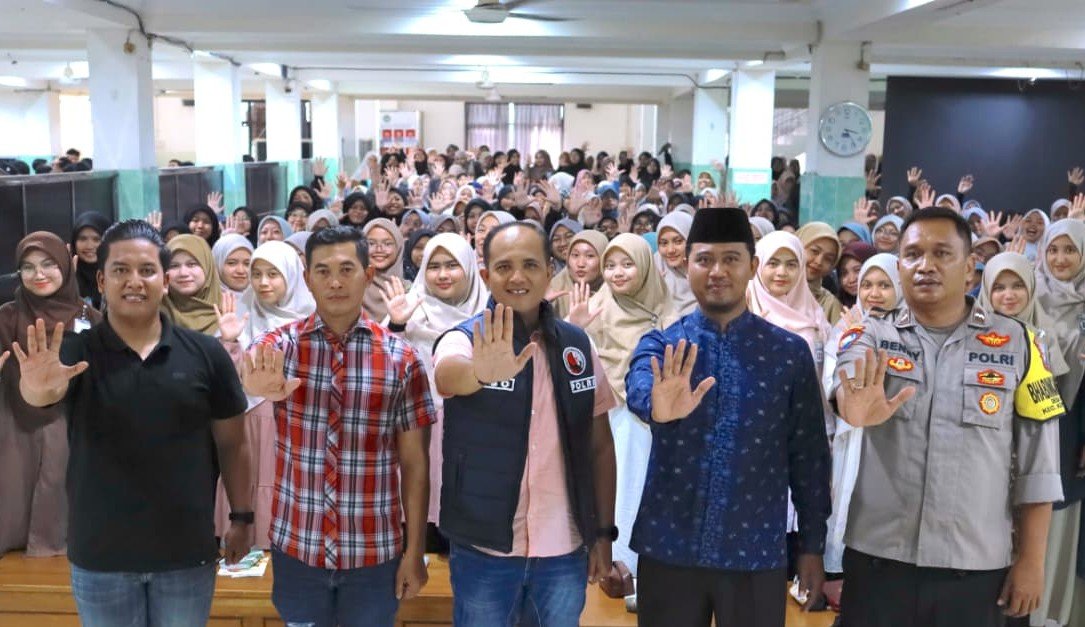 Polres Nganjuk Bekali Santri Ponpes Al Ubaidah Bahaya Narkoba