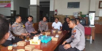 Sambut Kunjungan Presiden, Polsek Kertosono, Lengkong, dan Senkom Ponpes Al Ubaidah Diskusi Pengamanan