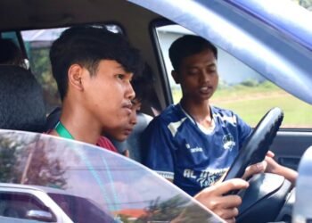 Generasi Penerus Ponpes Al Ubaidah Kertosono Dibekali Keterampilan Berkendara yang Aman