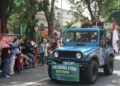 Ratusan Santri Ponpes Al Ubaidah Meriahkan Kirab Budaya Nganjuk
