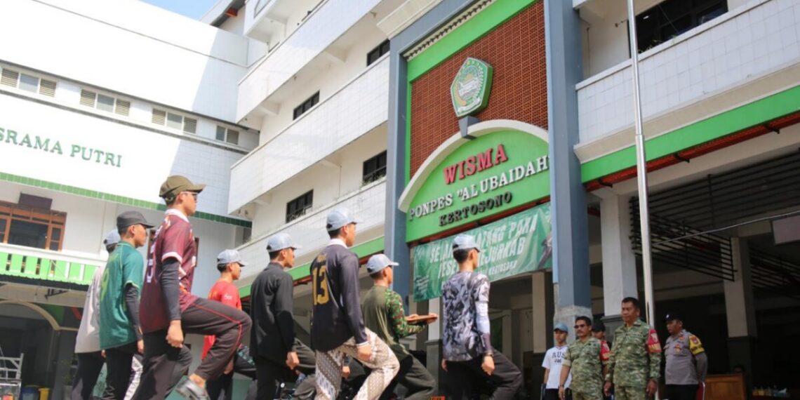 Koramil 0810/06 Kertosono Persiapkan Santri Ponpes Al Ubaidah Sambut Hari Santri 2026