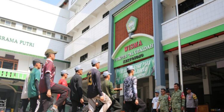 Koramil 0810/06 Kertosono Persiapkan Santri Ponpes Al Ubaidah Sambut Hari Santri 2026